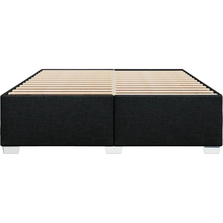 vidaXL Bettgestell ohne Matratze Schwarz 200x200 cm Stoff 3284501 – Bild 3