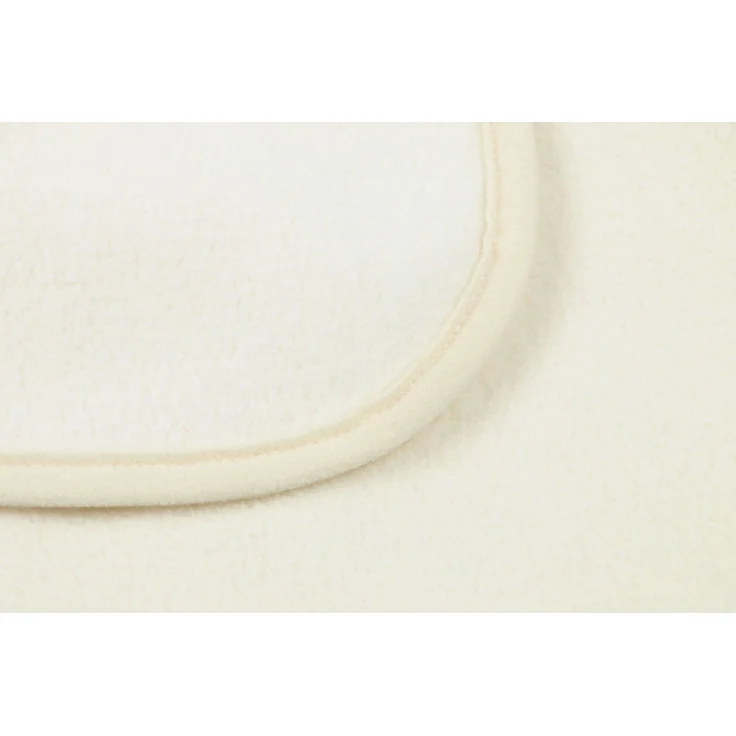 ZOLLNER Kuscheldecke, 130x170 cm, Polar-Fleece, creme – Bild 3