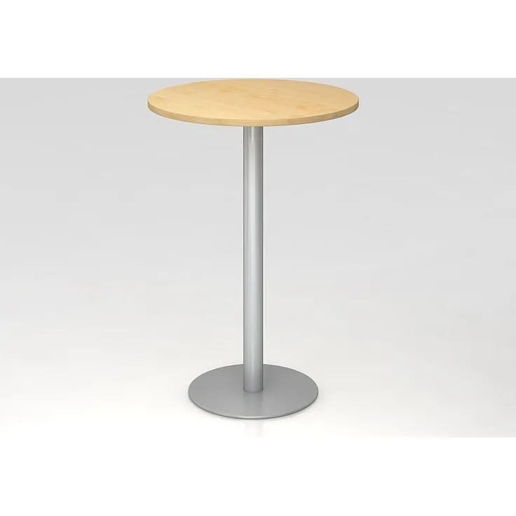 Stehtisch STH08 rund, 80cm, Grau / Silber
