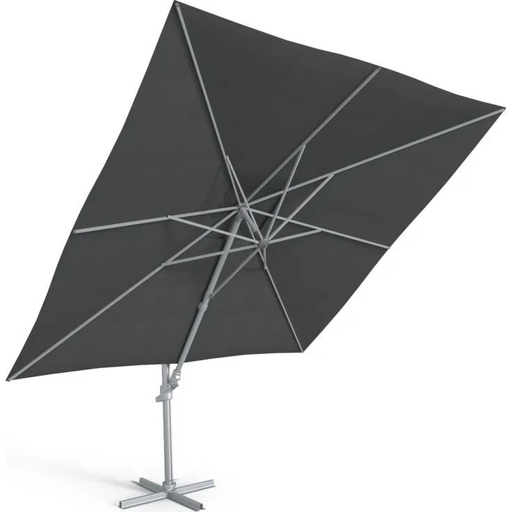 Kettler Ampelschirm Sonnenschirm EASY MOVE 300 x 300 cm Silber NEUHEIT