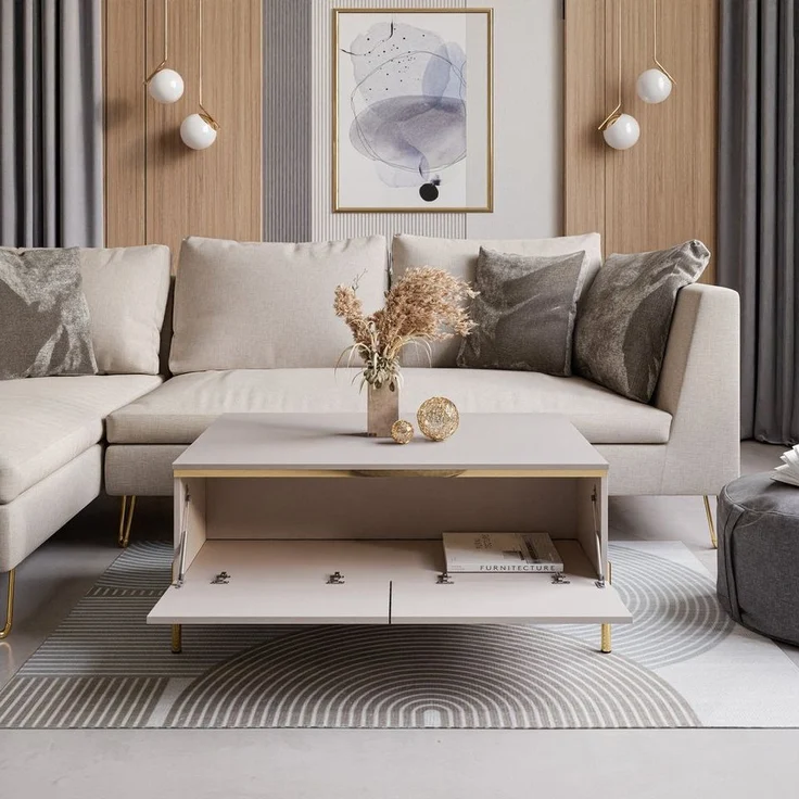 Lookway Couchtisch AURORA KASCHMIR mit Stauraum – Bild 2