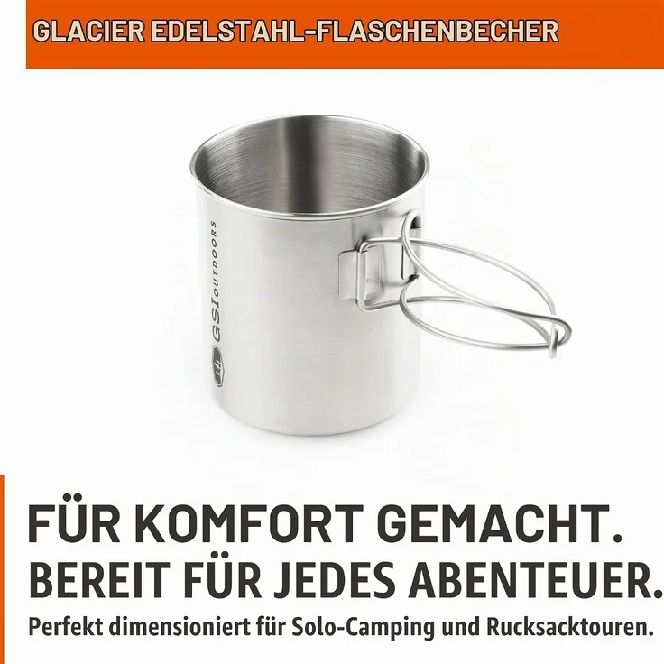 GSI Outdoors Glacier Bottle Eins/Eine(r) 0 71 l Edelstahl Edelstahl Universal 1 Stück(e) – Bild 2