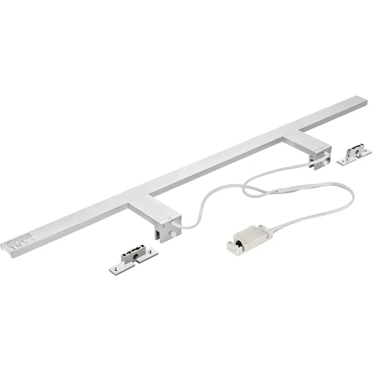 SEBSON Spiegelleuchte LED Spiegellampe Bad 80cm IP44 15W 1000lm 4000K 230V 800x108x39mm, LED integriert, neutralweiß, Aufbauleuchte + Klemmleuchte, 110° Abstrahlwinkel, einfach Montage