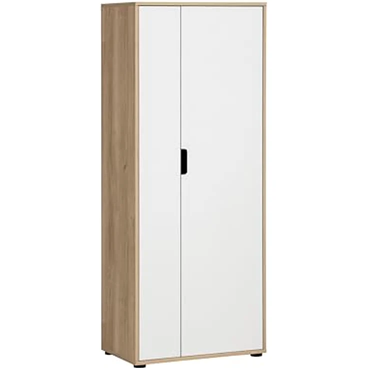 Schildmeyer Aktenschrank Emmik 702041, weißeiche Dekor/mattweiß, 65 x 41 x 163,6 cm – Bild 2