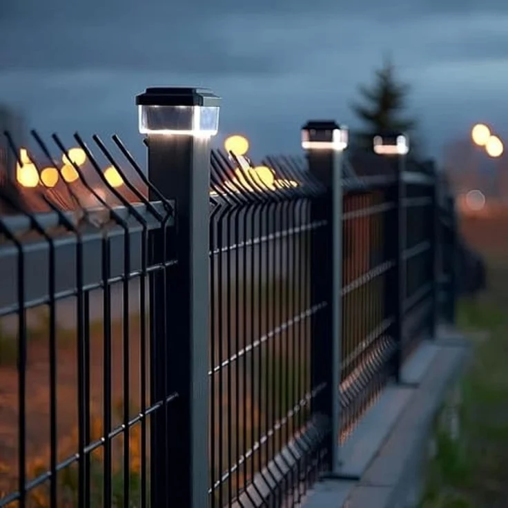 GreenBlue LED Gartenleuchte Solarmastleuchte für Zaun Outdoor geeignet, LED fest integriert, Warmweiß, solarbetriebene LED Gartenlampe für Garten und Zaun wetterfest – Bild 7