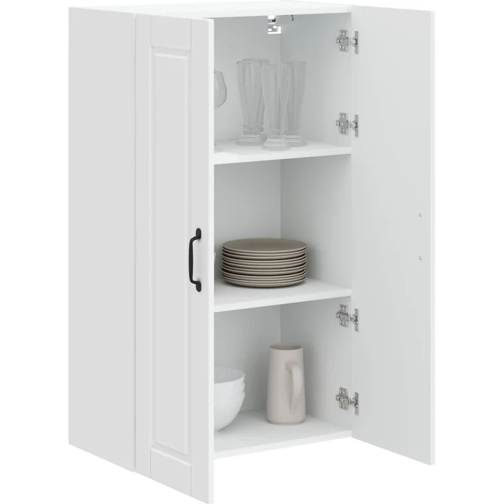 vidaXL Wandschrank PORTO Hochglanz-Weiß 60 x 31 x 100 cm Holzwerkstoff 885489 – Bild 3