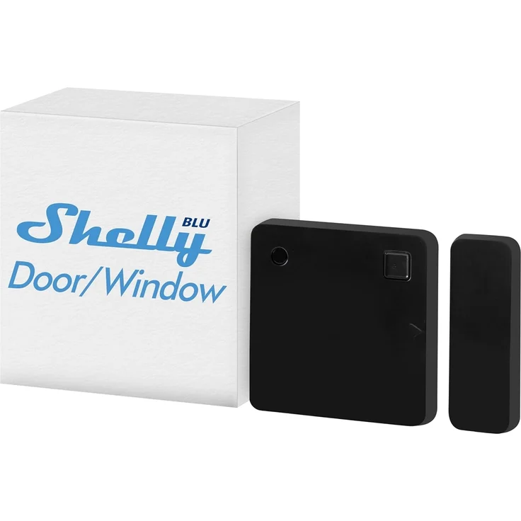 Shelly Blu Door/Window Schwarz | Bluetooth Smart Tür- und Fenstersensor mit LUX-Sensor | Sicherheit | Unmittelbare Reaktion | iOS Android App | Gateway Erforderlich | Szenen-Aktivierung – Bild 1