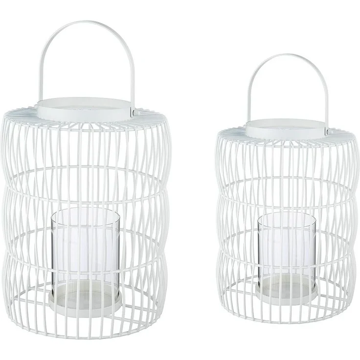 Windlicht Stage weiß 44cm – Bild 2