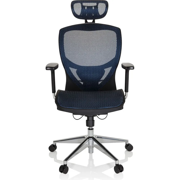 hjh OFFICE High End Bürostuhl VENUS ONE Netzstoff Blau
