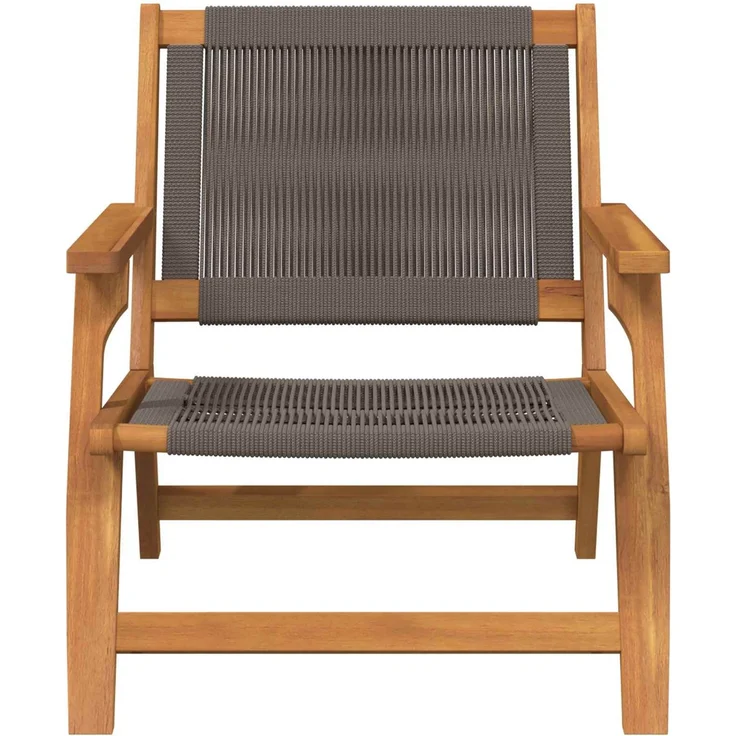 vidaXL gartenmöbel 2 pcs Grau 67 x 76 x 73 cm Massivholz Akazie 367832 – Bild 2