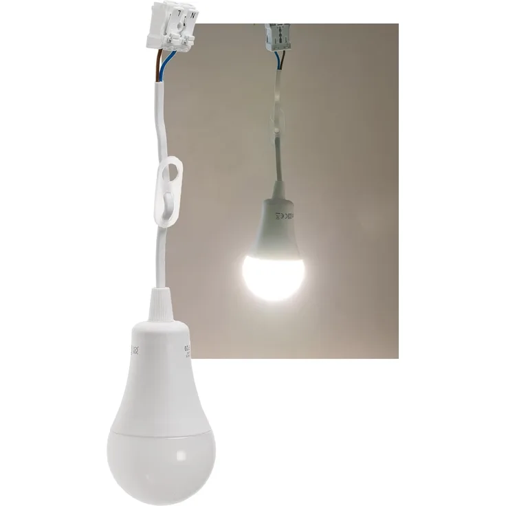 Baustellen-Leuchte A60 mit 15cm Kabel 12W, 1130lm, 4000K neutrralweiß