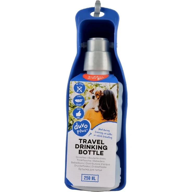 Duvo+ Trinkflasche für Unterwegs blau, Fassungsvermögen: 500 ml