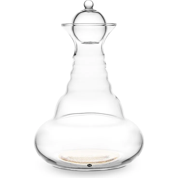 Karaffe Alladin 1,3l Gold - Blume des Lebens - mundgeblasen