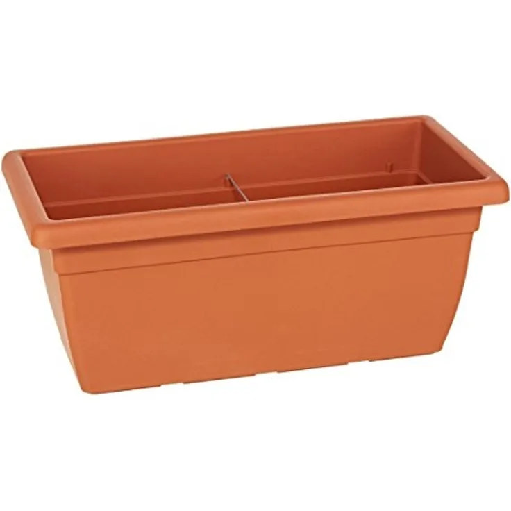 Dehner Blumenkasten Akea, ca. 60 x 31 x 26 cm, Kunststoff, terracotta