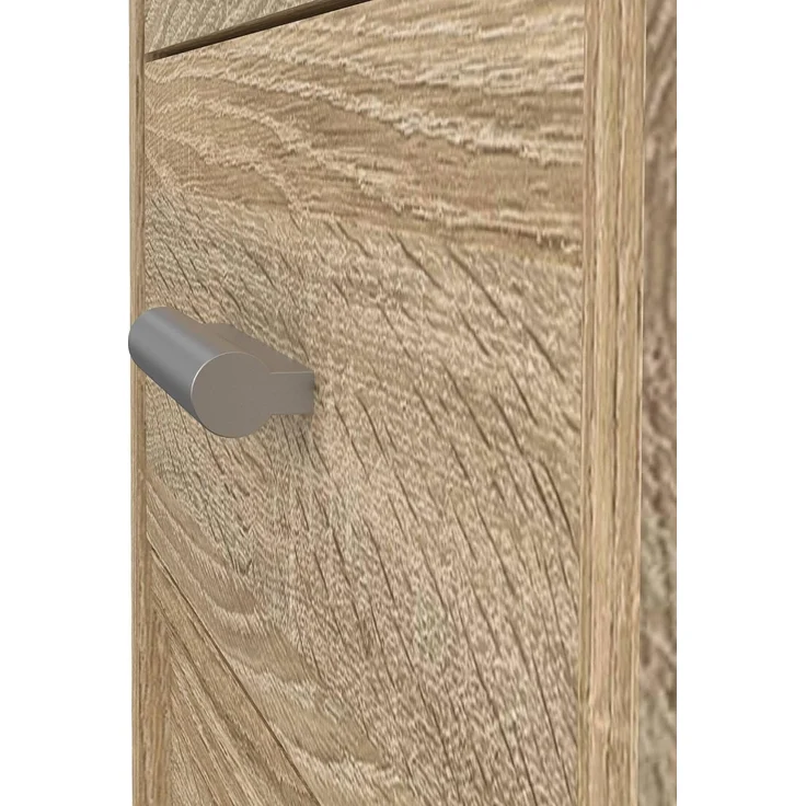 Dmora - Schreibtisch Rachel, Mehrzweckschreibtisch, B?rotisch f?r PC, Eckschreibtisch, 110x49 h76 cm, Eiche – Bild 6
