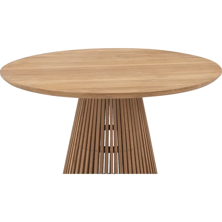 Vente-unique - TRIANI Garden dining set Holz, Platte Beige - B 120 cm x H 75 cm x L 120 cm – Bild 4