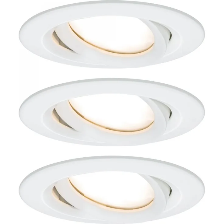 Paulmann No. 93682 Einbauleuchten Set LED Nova Plus 3x6W weiß dimmbar