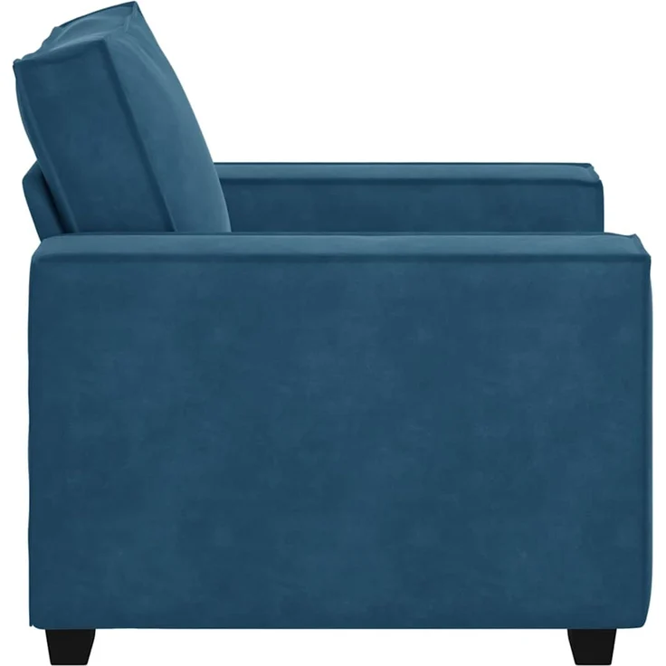 vidaXL Sessel Blau 100x78x84 cm Samt 4105009 – Bild 4