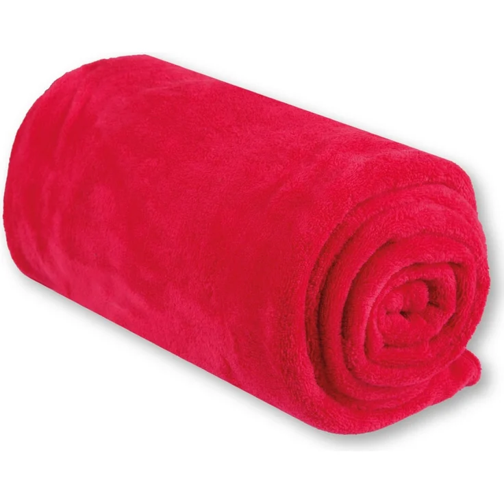 Kuscheldecke 220cm x 240cm rot - scarlett – Bild 4