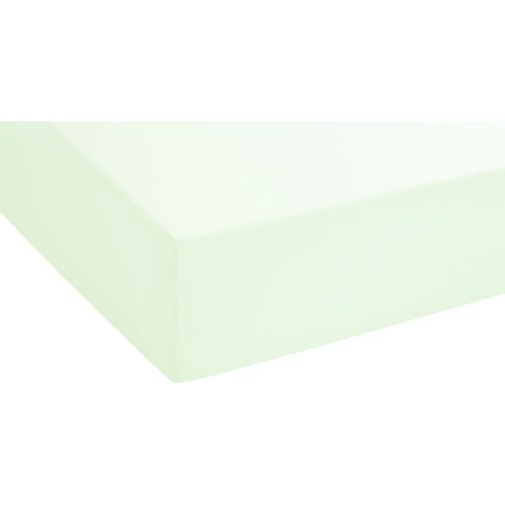 Biberna Jersey-Spannbetttuch, 100 % Baumwolle, Mint, 1x 140x200 cm - 160x200 cm – Bild 2