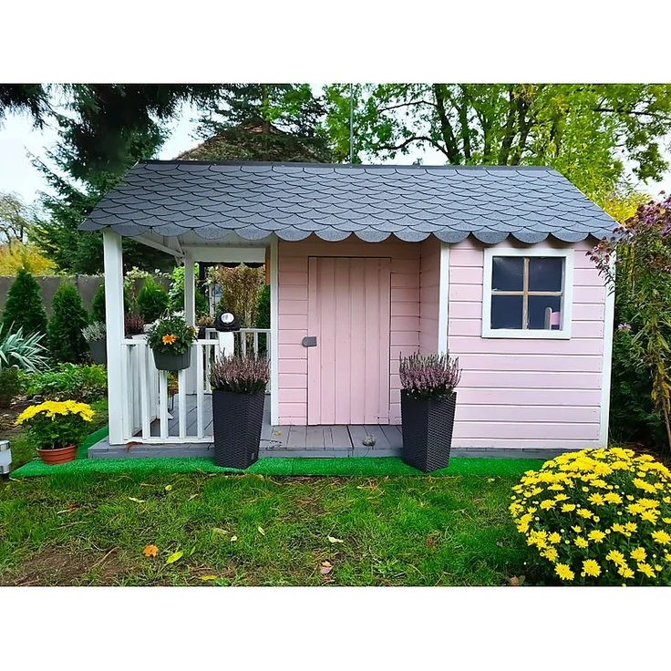 Kinderspielhaus Spielhaus Holz-Gartenhaus für Kinder #3996 – Bild 1