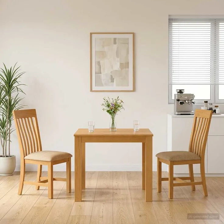 vidaXL Essgruppe RIJSWIJK 3 stk. Beige 90 x 90 x 75 cm 3430321