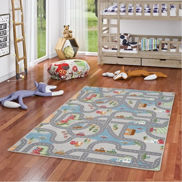 Snapstyle Kinderteppich Kinder Spiel Straßenteppich Fun Town, Rechteckig, Höhe: 4 mm – Bild 5