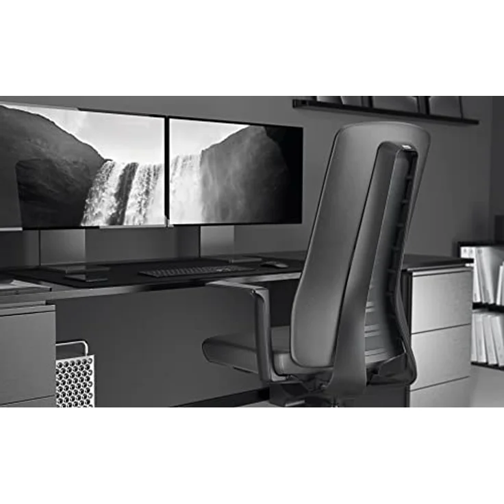 Interstuhl Pure Fashion Edition – Der Bürostuhl passt Sich an Gewicht und Bewegung des Nutzers an – ausgestattet mit der nachgewiesen ergonomischen Smart-Spring Technologie (Schwarz/Schwarz) – Bild 3