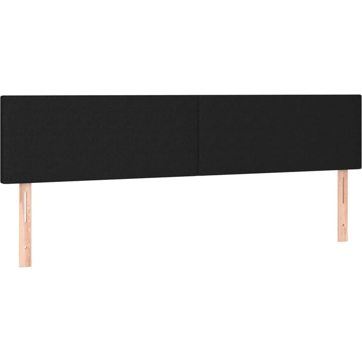 vidaXL Kopfteile 2 Stk. Schwarz 90x5x78/88 cm Stoff 345826 – Bild 2