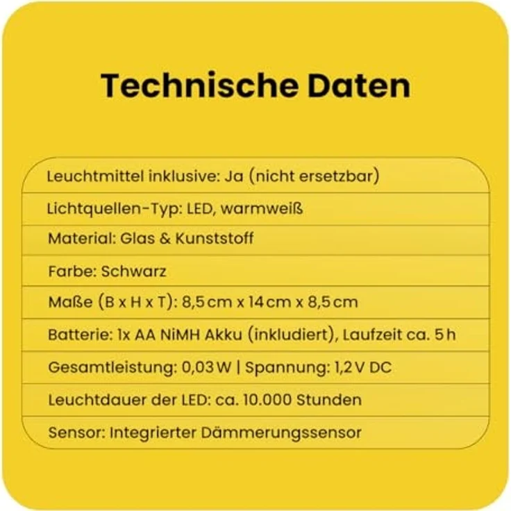 Star LED-Solarkerze 'Puloun', Acryl/Plastik – Bild 7