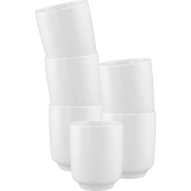 Seltmann Weiden Sento Home Kaffeebecher ohne Henkel 400 ml 6er Set Weiß