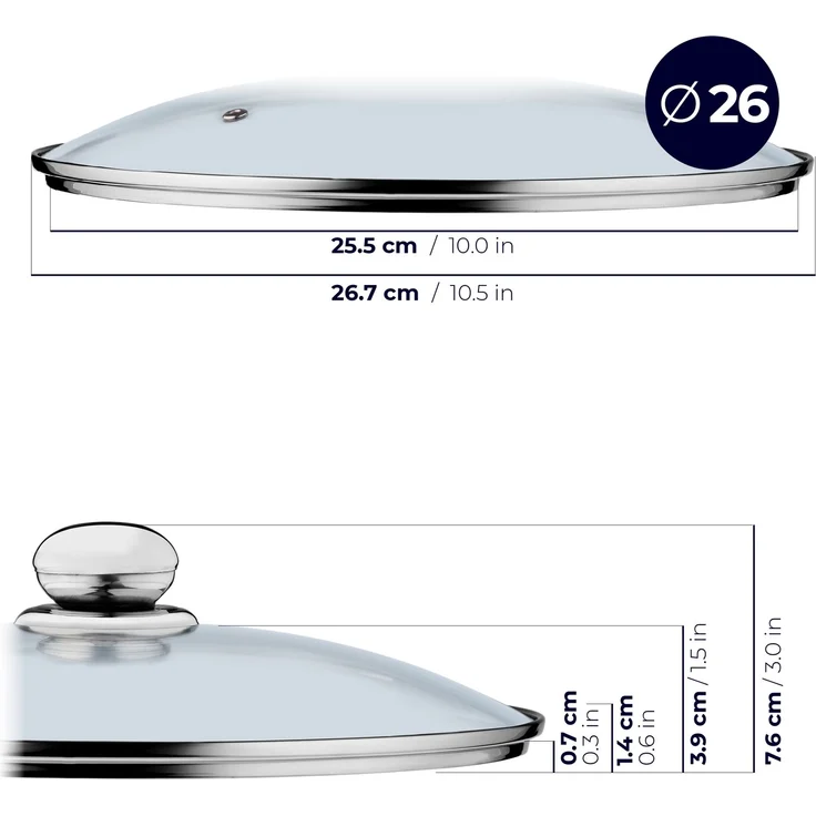 KADAX Glasdeckel für Topfset 20/24/26/28 cm – Bild 6