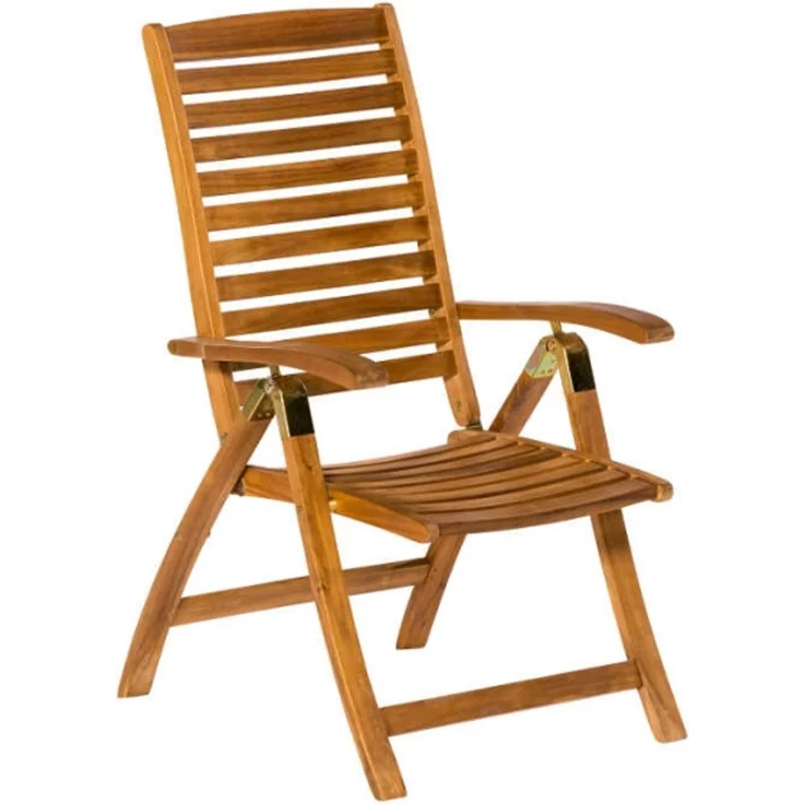 Paraiba Gartenmöbel Set 7tlg, 6 Klappsessel, Tisch 185x90 cm – Bild 2