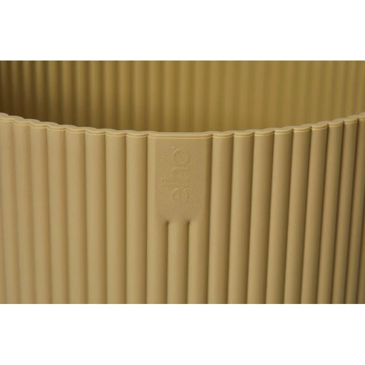 elho Vibes Fold Rund 14 Pflanzentopf - Blumentopf für Innen - 100% recyceltem Plastik - Ø 14.1 x H 12.9 cm - Gelb/Buttergelb – Bild 5
