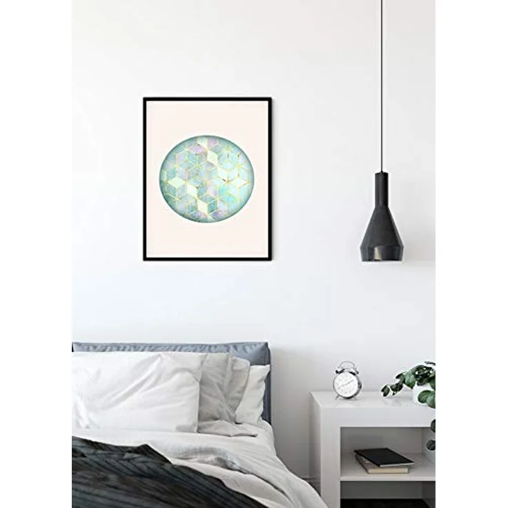 Komar Mosaik Circle Verde, Wandbild ohne Rahmen, 30 x 40 cm, seidenmatte Oberfläche, lichtbeständig, Fotopapier von hoher Qualität – Bild 3