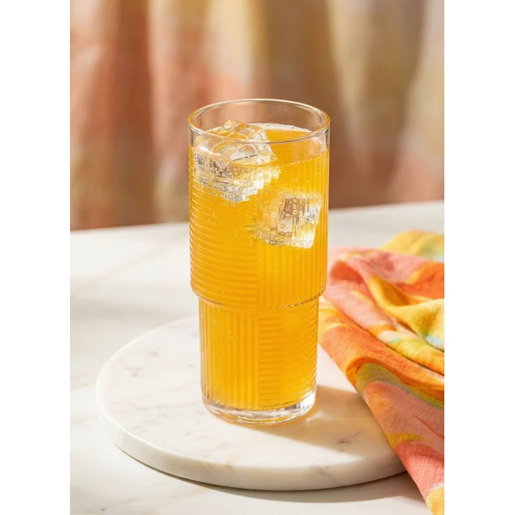 Hermia Concept 'LV-HLN386F' Gläser-Set (6-teilig), Transparent, 7,4 x 7,4 x 16,2 cm, 515 ml – Bild 1