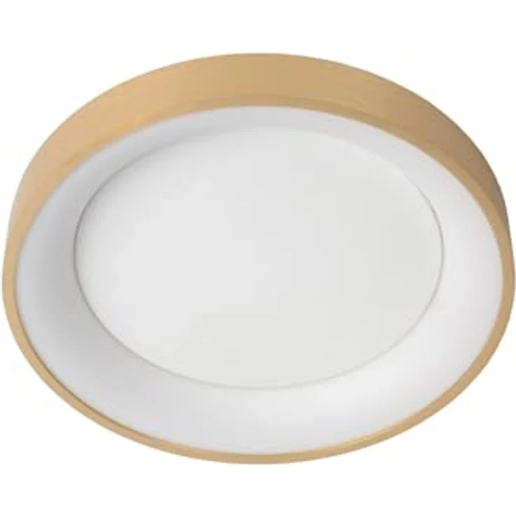 LUCIDE VIDAL Deckenleuchte, Ø 28 cm, dimmbar mit LED (1x21W, 2700K), mattes Gold/Messing – Bild 2