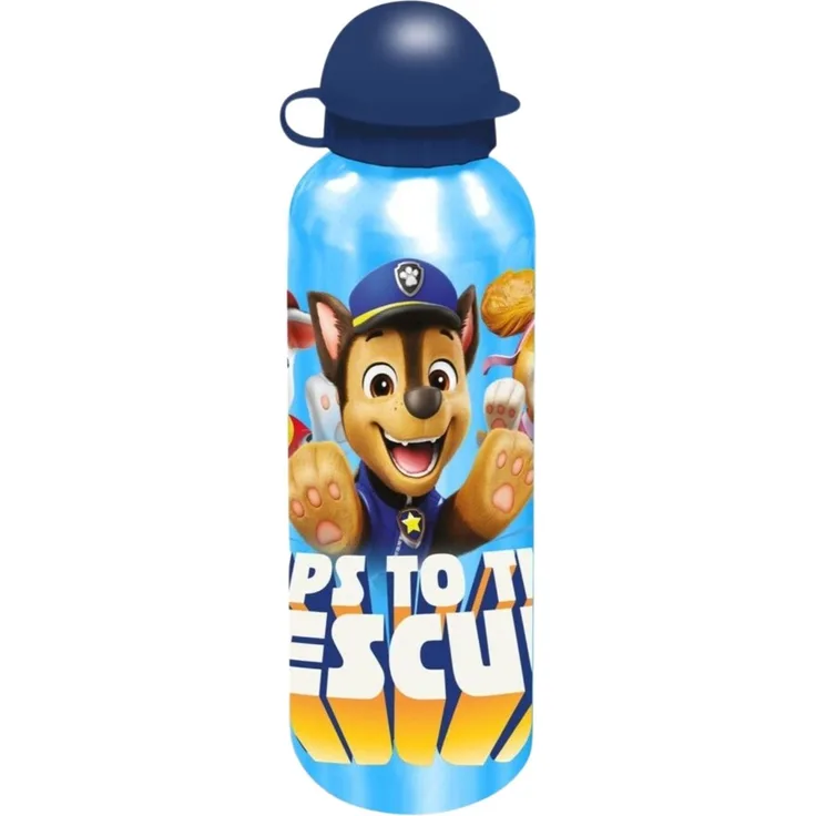 Paw Patrol Trinkflasche 500 ml aus Aluminium für Kinder Blau