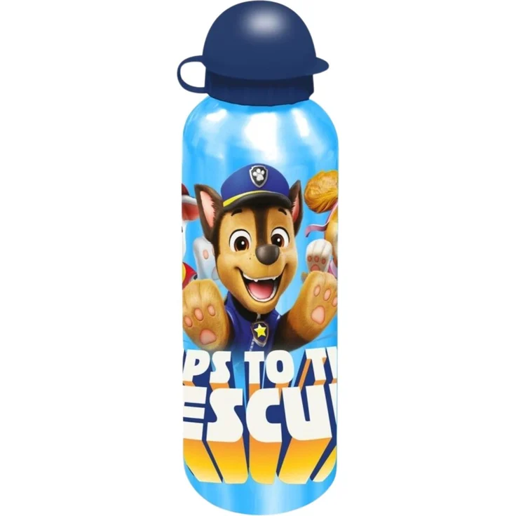 Paw Patrol Trinkflasche 500 ml aus Aluminium für Kinder Blau
