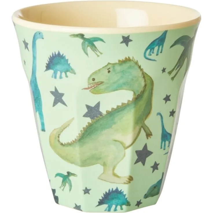 Rice Dino Print Melamin Becher Medium