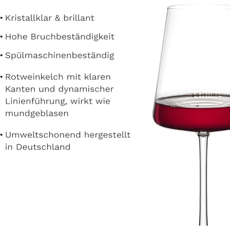 Stölzle Lausitz Power Rotweinkelch 2-Set aus hochwertigem Glas in der Farbe klar mit einem Volumen von 0,52 L, 1590001 – Bild 4