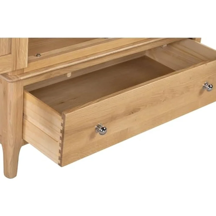 Julian Bowen Kleiderschrank mit 2 Türen und 1 Schublade, Holz, Eiche, Einheitsgröße, COT104 – Bild 5