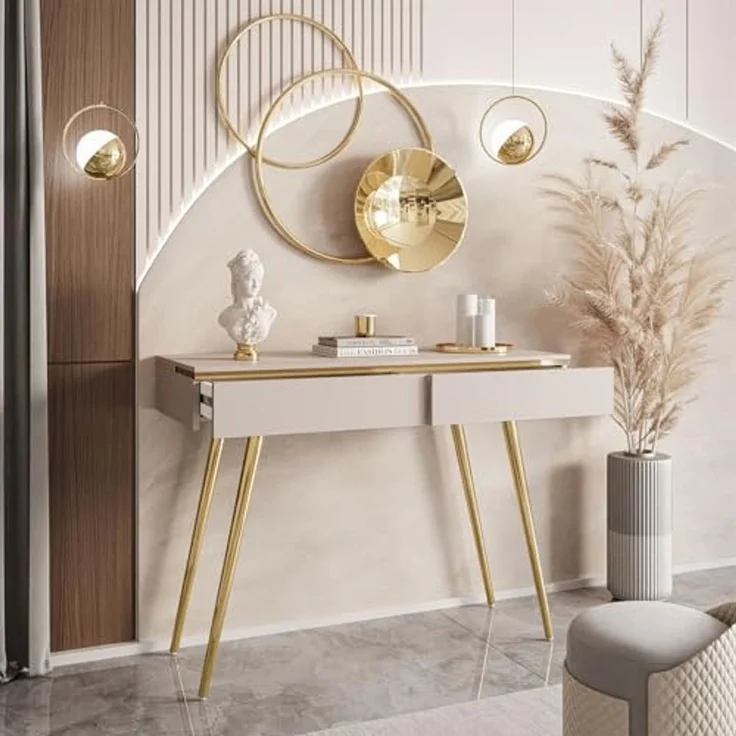 Lookway Konsolentisch AURORA-S Konsole mit Schubladen Kaschmir Stehend – Bild 3