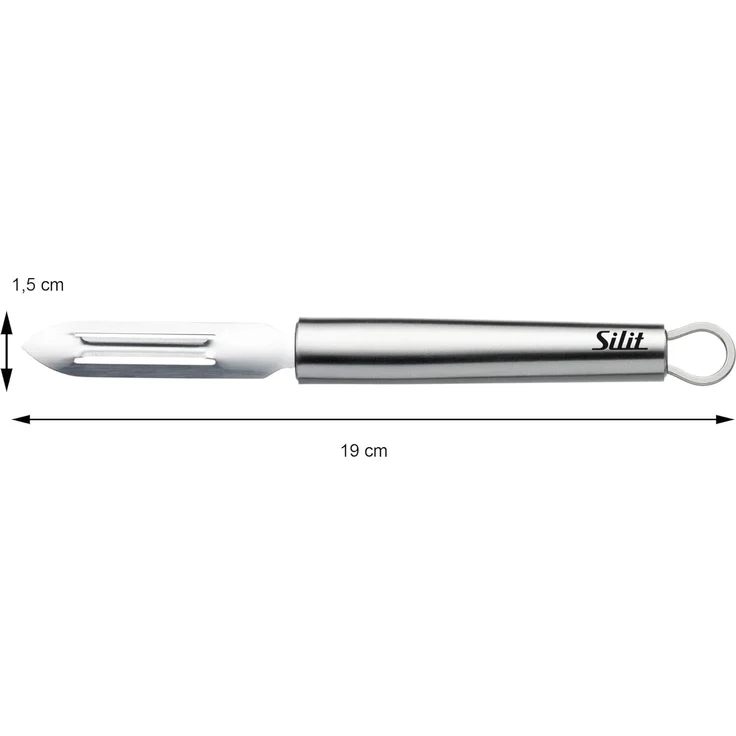 Silit Schälmesser Classic Line, Gemüseschäler 19 cm, Edelstahl, präzise, Kartoffelaugenentferner – Bild 8