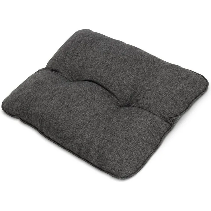 Beautissu Sitzkissen Outdoor Loungekissen Beauflair, 50x40cm, Anthrazit, 50x40cm – Bequemes Rückenkissen 12cm dick Polster Sitzauflage Schmutz