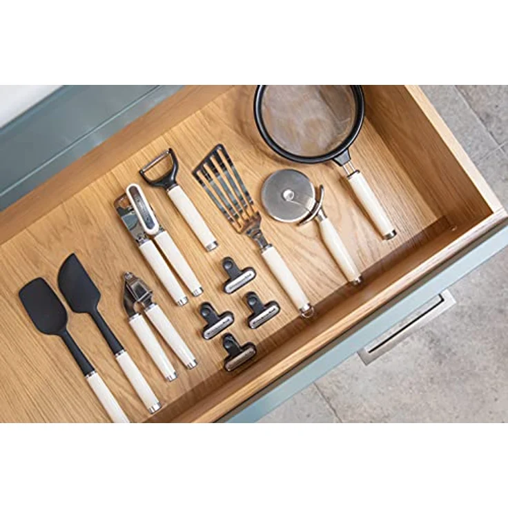 KitchenAid Löffel-Pfannenwender, Küchenutensil aus Silikon, Hitzeresistent – Almond Creme – Bild 7