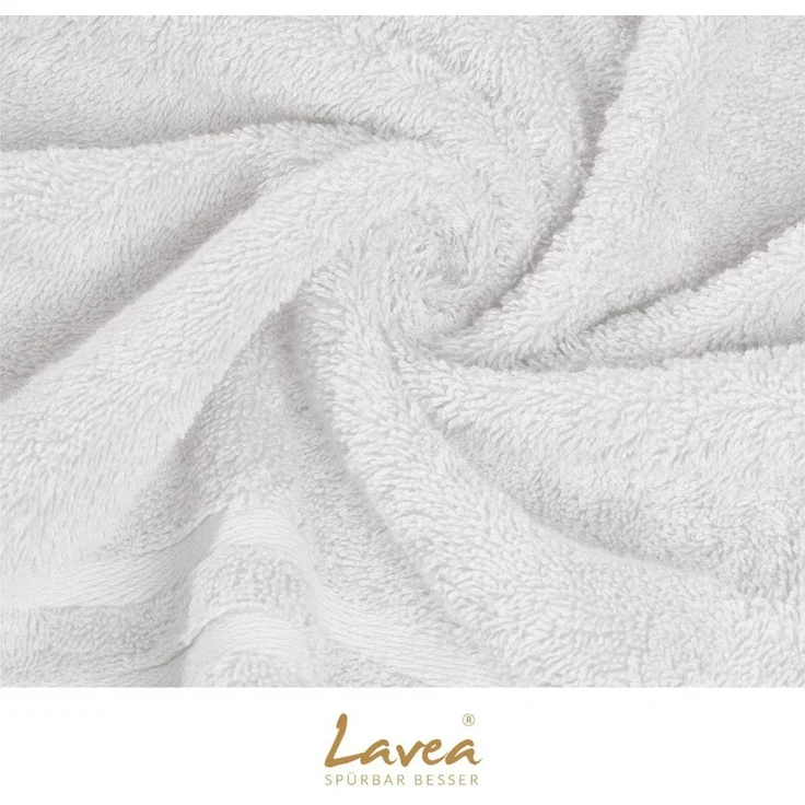 Lavea Waschhandschuh 20er Set Waschhandschuhe, 15 x 21 cm, Elena-Frottierserie, Waschlappen, (20-St), 500 g/m² Frottier, weich & saugstark, pflegeleicht – Bild 4