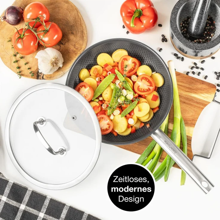 Moritz & Moritz Pfanne Rund mit Deckel 24cm – Bild 6