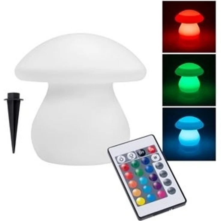 IC Gardenworld LED Dekofigur Solar Dekoleuchte für den Garten mit RGB Farbwechsel Licht, LED fest integriert, weiß, bunt, wetterfest – Bild 6