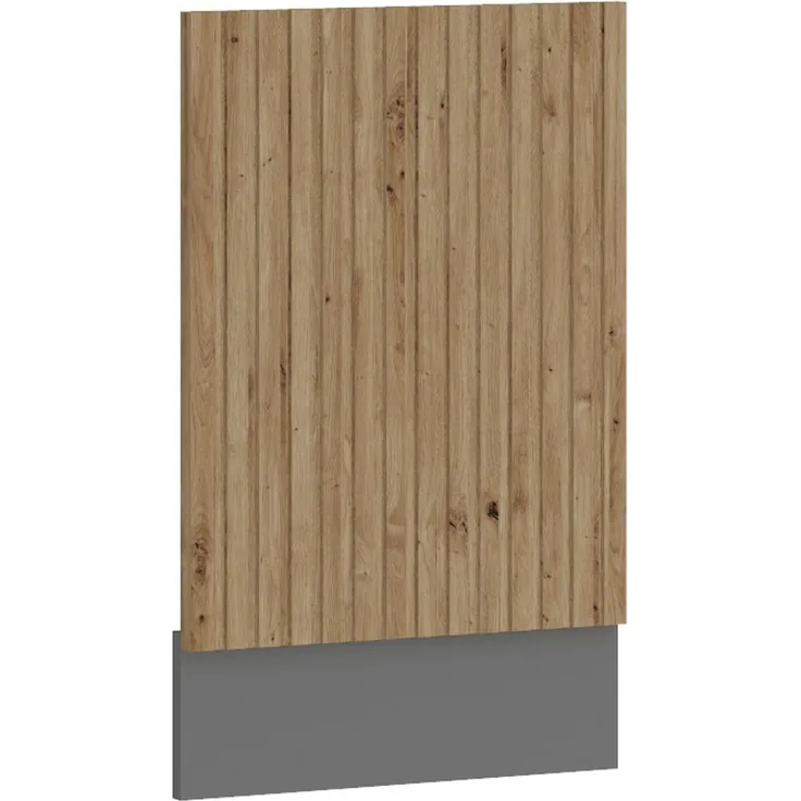 Frontblende integrierten Geschirrspüler 45 cm Küche AVA Artisan Lamellenoptik